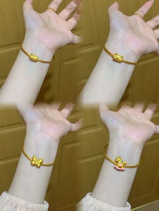 这金价整了一克小串珠解解馋🥰 #黄金串珠 #可可爱爱没有烦恼 #小克重黄金