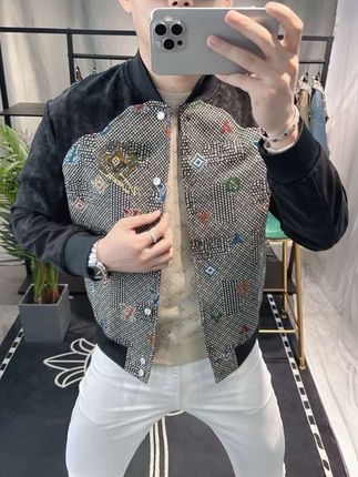 #时尚个性棒球服 #设计感外套 #美式新款夹克 #潮流穿搭