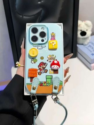 立体马里奥贴件挂绳适用苹果17手机壳iPhone16小米14vivo华为oppo#手机壳 #爱了爱了 #这个手机壳真的长在我心巴上了 #强烈推荐