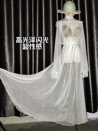 #我要上热门 #夏季穿搭 #夏季新款 #穿搭 #性感 新款夏季薄款高光泽闪亮透视性感连衣裙睡裙法式浪漫清新温柔风飘逸唯美气质时尚遮肉显瘦显白显气色居家性感好物推荐