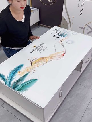 轻奢皮革软桌垫,防水防油防烫免洗桌垫!#桌垫#皮革桌垫#防水防油桌垫#茶几餐桌垫#好物推荐