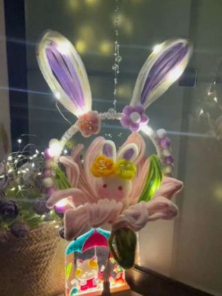 这么可爱的兔子花灯,应该没有哪个女孩子会拒绝吧!?材料齐全,安装简单,小朋友就能轻松搞掂!#手工diy #兔子花灯 #中秋节 #灯笼 @巨量千川 @DOU+小助手