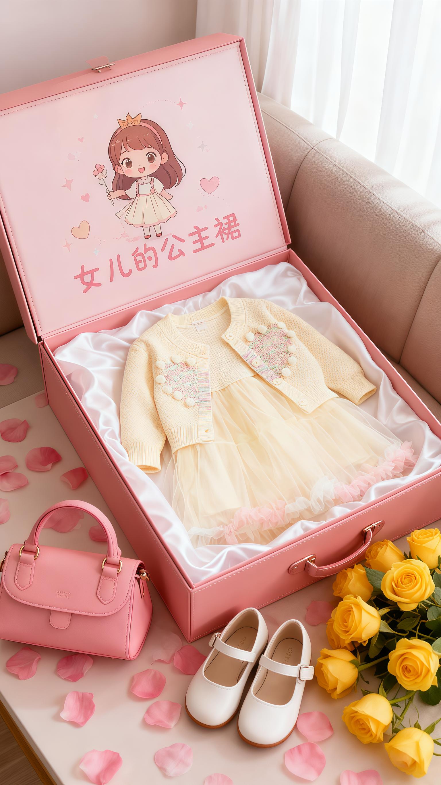 #公主裙 #甜美穿搭 #针织连衣裙 #生女儿就是用来打扮的 #高品质童装