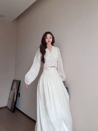 七夕约会战袍 #七夕穿搭 #早秋新款 #温柔风穿搭 #虽然我长得一般但我穿搭不一般 #ootd穿搭分享