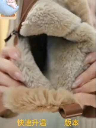 兔毛牛皮雪地靴 #雪地靴女 #保暖 #冬季必备