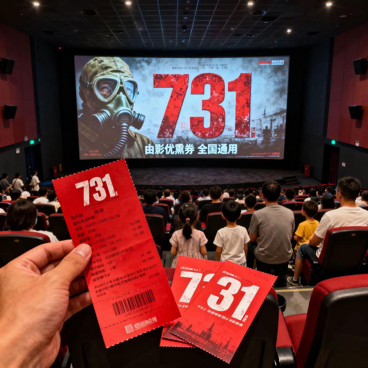 731电影优惠券。#731 #好剧推荐 #日常分享 #励志 #日常vlog