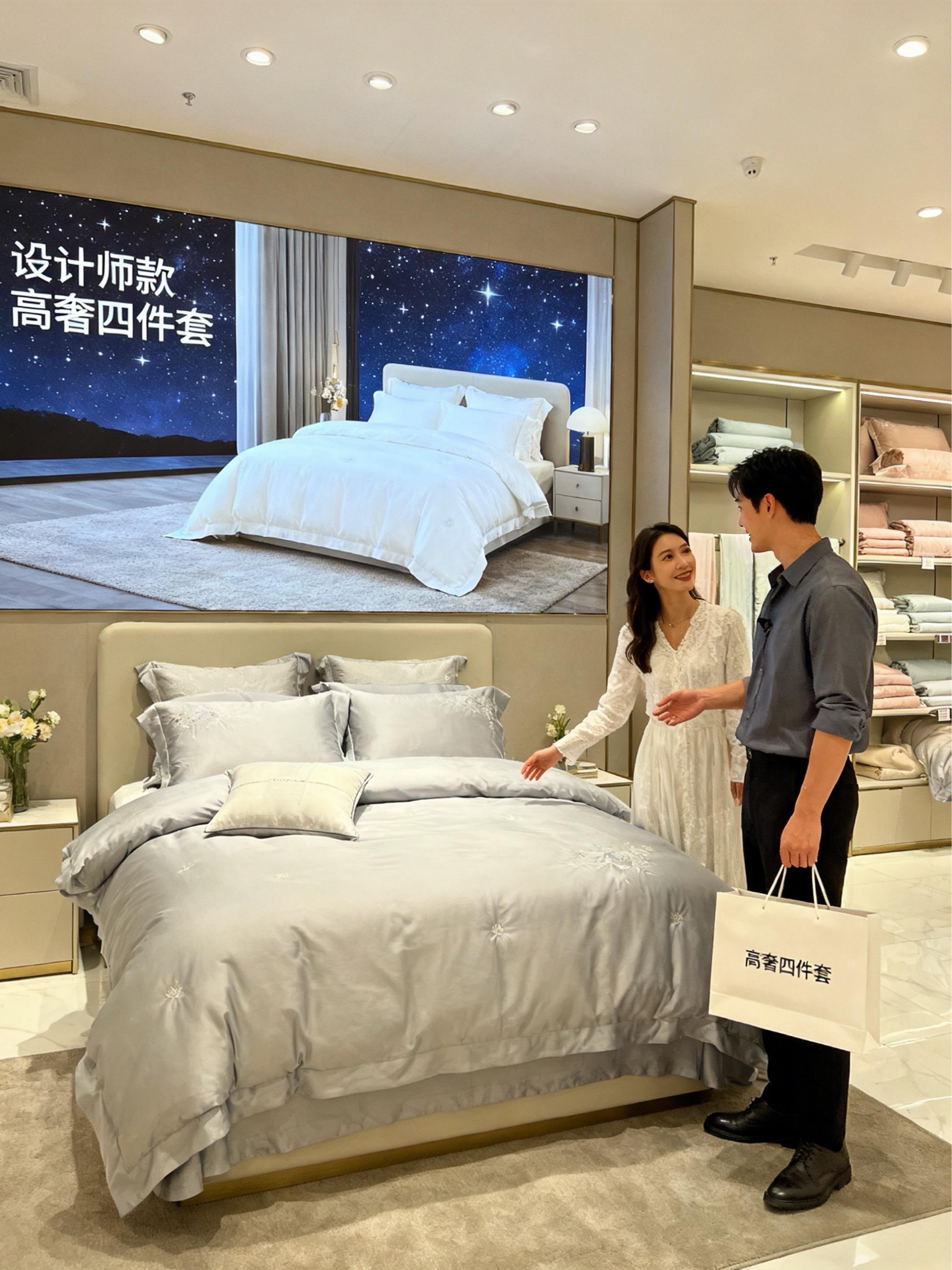 家人们,这款全棉四件套堪称“四季温柔睡眠”的绝佳搭档!铺在床上,卧室瞬间变成全天候的温柔小窝,睡过就再也离不开。 这哪是床品,分明是给睡眠的四季情书,细节里藏着让人沉醉的巧思。 精选优质长绒棉,纤维细如春日柳絮,触感像云朵般柔软,还带着纯棉的挺括。夏天盖着透气不闷汗,秋冬裹着不干燥不起静电,敏感肌可安心用——天然亲肤感让毛孔都舒展,喜欢裸睡的人直接爱惨! 细节超贴心:床单明线笔直,水洗几十次不跑线、不起球;被套隐形拉链顺滑如丝,一拉就好;枕套宽边设计,套枕头超轻松,不用“暴力塞枕芯”,越用越喜欢~#四件套#床上用品#水洗棉四件套#亲肤细腻#品质生活