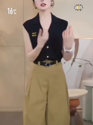 这条裤子简直是“吃肉神器”!高腰设计拉长腿部线条,阔腿剪裁遮肉显瘦,搭配简约上衣,气质瞬间up!✨ #显瘦穿搭 #显瘦遮肉 #气质减龄穿搭 #时尚百搭@DOU+上热门 @DOU+小助手