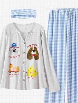 带胸垫月子服薄款孕妇哺乳喂奶睡衣#甜美穿搭 #睡衣韩系 #睡衣套装 #今日分享 #每日推荐