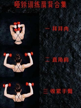 哑铃练起来 20次5组#肩背训练#力量训练#塑形#居家锻炼 #无限回购的宝藏清单