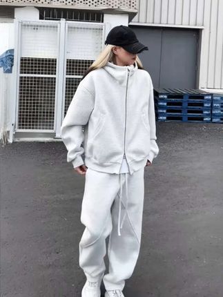 男女同款高品质套装美式简约潮流重磅连帽卫衣宽松休闲运动裤两件套装#男生穿搭 #男女同款#运动套装#卫衣套装 #时尚套装
