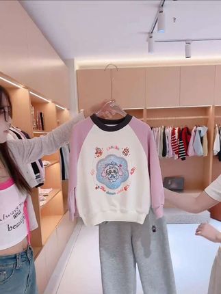 小菲特女童秋冬装新款卡通卫衣中大童休闲上衣儿童衣服XFYQ53382#儿童卫衣