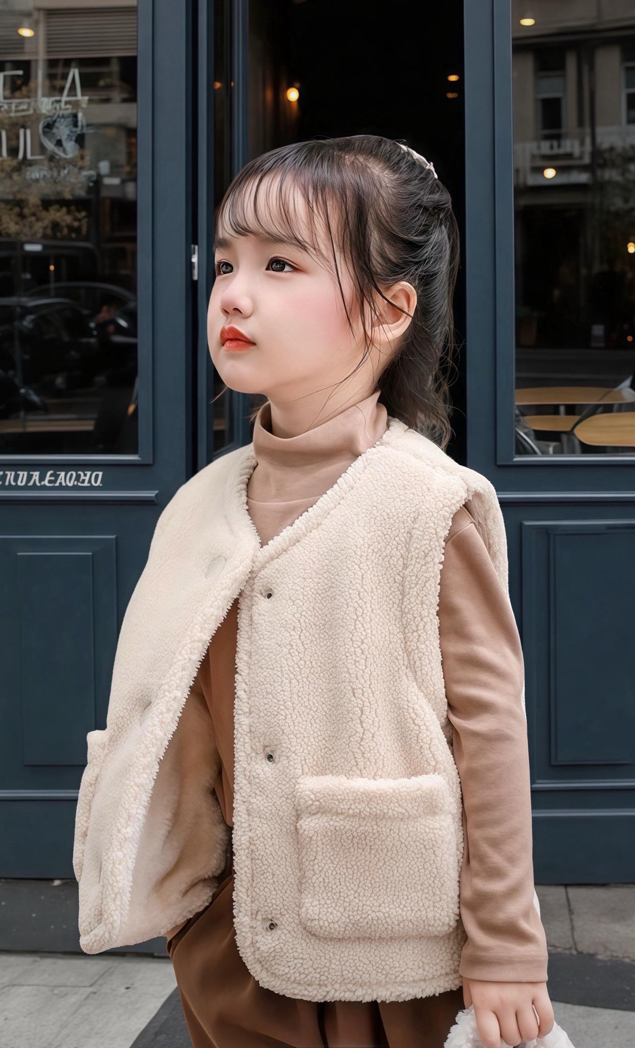 儿童韩版时尚羊羔绒马甲~天气降温,早晚温差大~儿童羊羔绒马甲韩版设计,洋气时尚,柔软舒适百搭~ 加绒加厚设计,抗风保暖、春秋季可当外套、冬天当校服内搭,一件衣服可以穿三季!面料柔软又舒适,实穿又实用,麻麻们都懂的,快给女儿安排起来~ #保暖又好看#面料柔软舒适#女童马甲#秋冬马甲 #高品质童装 @抖加🔥上热门🔥dou+🔥热点宝