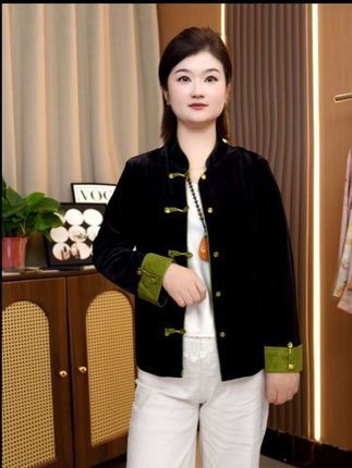 新中式时尚气质女装百搭国风秋季女装外套#新中式国风 #百搭上衣 #外套穿搭 #显瘦穿搭 #气质减龄