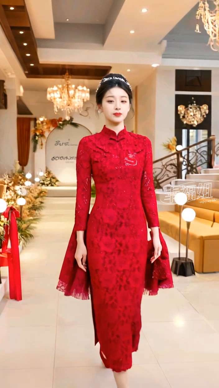 #真实光影质感 #婚礼妈妈礼服 #优雅气质 #祝你事事发事事成 #婚庆礼服