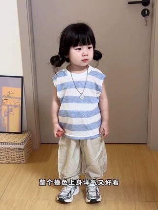 男女宝都能穿的小套装,透气吸汗不闷热#夏季穿搭 #高品质童装
