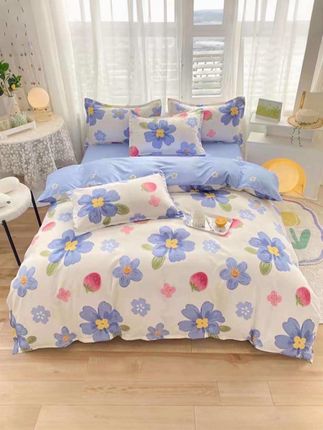 💐被问爆的四件套!颜值与实用并存✨  亲肤磨毛面料,加厚设计,四季适配🌿 不管是双人温馨卧室,还是学生宿舍,都能轻松拿捏氛围感~  多款花色图案可选,从清新小碎花到可爱卡通,再到时尚格纹🎨 被套、床单、枕套一套配齐,床品焕新超简单,给你沉浸式睡眠体验💤 轻松打造专属小窝,谁用谁爱上~