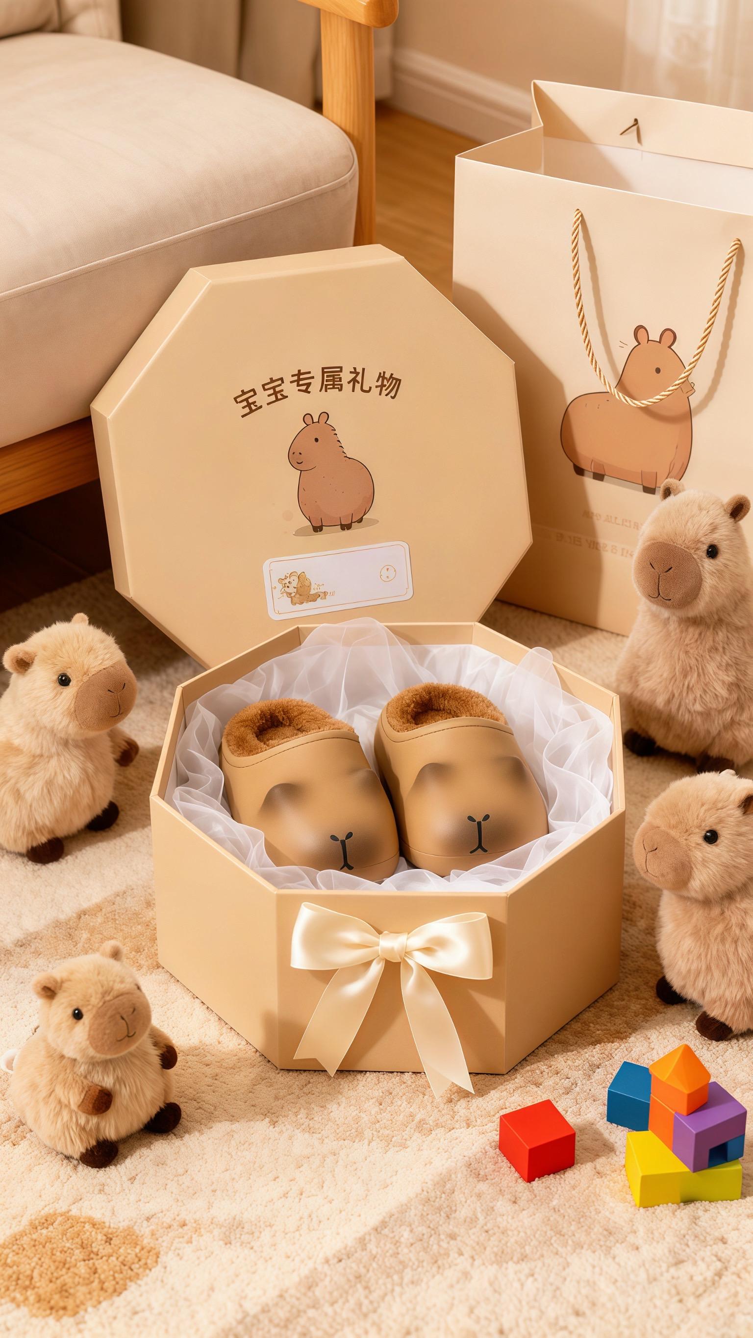 这卡皮巴拉棉拖把“娃的宅家治愈感”快冲鸭。谁懂啊!一看到这软乎乎的卡皮巴拉棉拖,心都要被萌化了✨ 娃踩上就不肯脱,抱着拖鞋喊“卡皮巴拉好朋友!”,宅家幸福感直接拉满~ ✨软fufu像rua真的水豚,毛茸茸面料贴着小脚丫超暖和,秋冬踩在地板上再也不怕凉jiojio~ ✨鞋底软软的还有点弹性,娃在家蹦蹦跳跳也稳当,学步期宝宝也能放心穿~#儿童棉拖鞋 #卡皮巴拉拖鞋 #萌娃穿搭 #治愈系 #婴幼儿服饰
