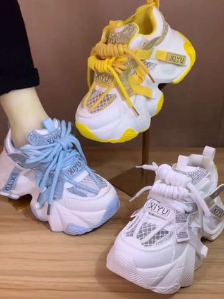 #增高老爹鞋#网面透气老爹鞋#水钻老爹鞋