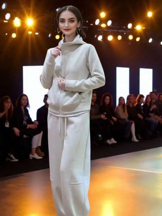 慵懒风休闲运动套装女2025秋季新款时尚洋气连帽卫衣阔腿裤两件套#穿出自信穿出美丽 #美搭尽显女神范 #今年最流行穿搭 #洋气上档次 #高级感穿搭 @D0U十小助手