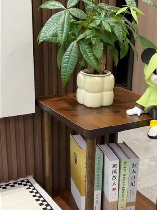 这个双层的小茶几真好看,放在床头放充电器,放在客厅,放些小零食,摆在阳台办公都很好用,还是实木的#双层小茶几#小茶几#床边柜#置物架#移动茶几