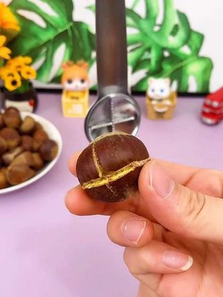 又到了吃板栗的季节了,有了这个#板栗开口器,方便快捷不伤手 #板栗开口器#板栗剥壳开口器 #好物