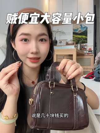 挖到一个好适合秋冬背的枕头包!!皮儿薄馅儿大!还贼百搭#百搭包包 #包包推荐 #平价包包 #秋冬包包搭配