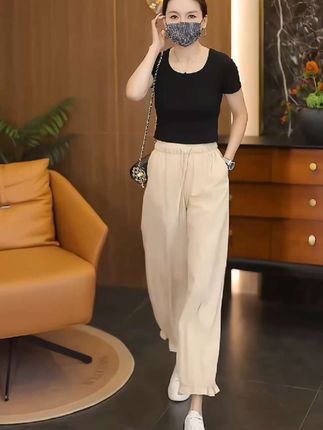 #夏季穿搭 #休闲穿搭 #简约休闲风 #潮流时尚穿搭 #女裤@巨量千川