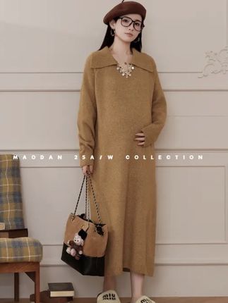 【羊毛】孕妇装秋冬新品长袖经典时尚连衣裙#孕期穿搭 #减龄显瘦穿搭 #气质这一块拿捏死死的 #遮肉显瘦 #秋冬穿搭
