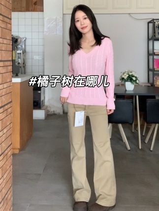 听劝!初秋这么穿好看吗#橘子树在哪儿 #秋天怎么穿 #今日穿搭 #直筒裤 #卡其裤