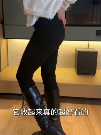 说到遮肉显瘦还得看这条小黑裤#收腹显瘦 #显瘦显高显腿长 #小黑裤显瘦 #加绒保暖