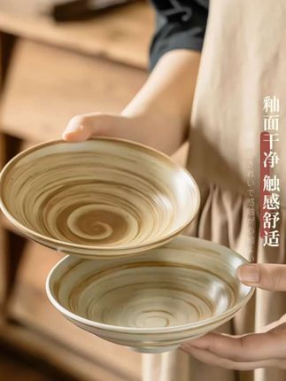 沙拉碗粗陶磨砂质感汤碗饭碗菜碗米饭碗#粗陶碗#沙拉碗#汤碗#餐具