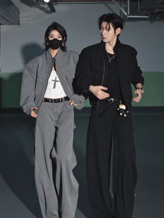 硬帅的套装#帅炸了 #夹克