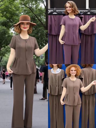 姐妹们,这套衣服简直太棒了,不仅穿着舒服透气,而且款式时尚又潮流,无论是逛街聚会还是出差旅行,都非常合适!它属于休闲风格的套装,上身效果非常显年轻,喜欢的姐妹们赶紧下单购买吧!#谁穿谁好看 #夏季穿搭 #面料柔软舒适 #显高显瘦显腿长 #面料舒适透气