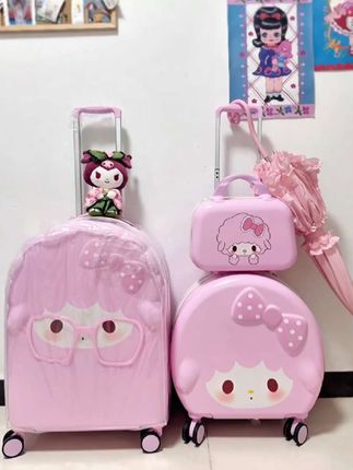 给老婆买的小羊行李箱到了,老婆直夸我眼光好#行李箱#小羊#阔爱炸了#少女心爆棚