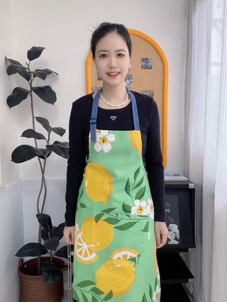 漂亮新款纯棉耐脏围裙 防尘防污 大口袋挂脖式设计 可调节肩带#面料柔软舒适#谁穿谁好看#质量杠杠好#爆款推荐🔥