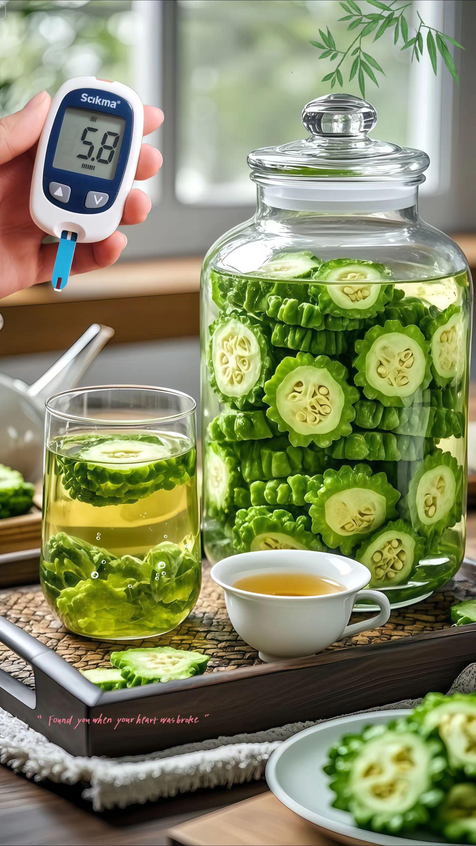《桑叶双瓜茶;自然的健康馈赠》桑叶双瓜茶,乃大自然的养生妙品。它以桑叶、冬瓜干、苦瓜干精心配比而成。热水入壶,茶香四溢。轻嗅,芬芳交织。浅尝,桑叶淡雅、冬瓜清甜、苦瓜清苦交融,滋味独特。这不仅是茶,更是健康享受。于品味间,领路养生之趣,感受自然馈赠,让身心在茶香中舒缓。#喝养生茶#桑叶双瓜茶#桑叶茶好处多多#苦瓜桑叶冬瓜茶#冬瓜桑叶苦瓜茶