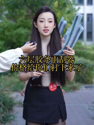 终于把六层胶条雨刮器的价格打下来了,走过路过,有车必备