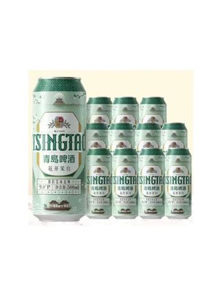 青岛啤酒茉莉花味白啤原麦汁浓度9°P#青岛啤酒#啤酒#喝啤酒#好喝不贵