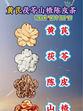 #黄芪茯苓陈皮山楂 #独立包装#不打碎 #养生茶 #食疗养生