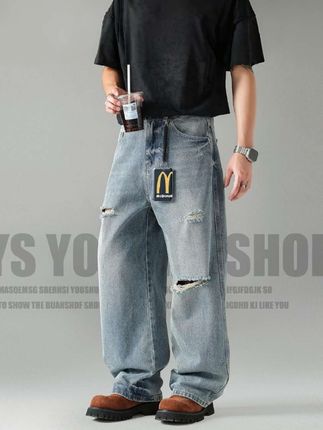 #轻奢直筒牛仔裤 #品质男装 #潮男穿搭 #男装裤子#帅气穿搭