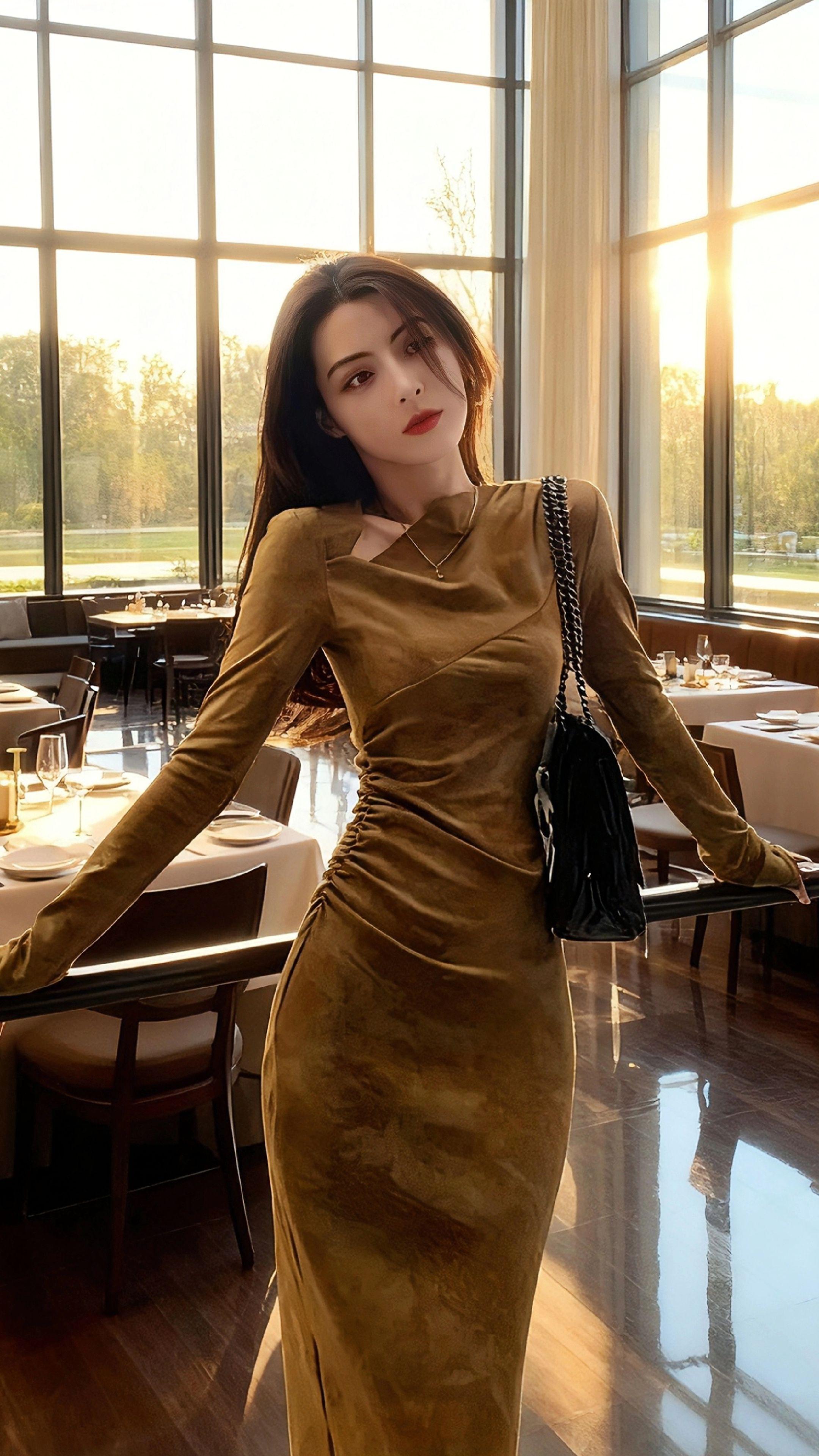秋日午后~玻璃窗滤进暖融融的光。苏晚推门时,风铃轻响,落在江叙眼底,她身着一件收腰连衣裙,走动时像揉碎了半树秋光。你的咖啡,他递过咖啡,指尖擦过她袖口。裙子很美,他轻声说,目光落在她耳尖的微红上,和窗外的银杏,很配。苏晚低头搅着咖啡,却没错过他眼底漾开的,比秋日更暖的光,我低头搅着咖啡,暖得更久。#女神穿搭#优雅气质 #慵懒风穿搭 #出游穿搭 #春秋穿搭