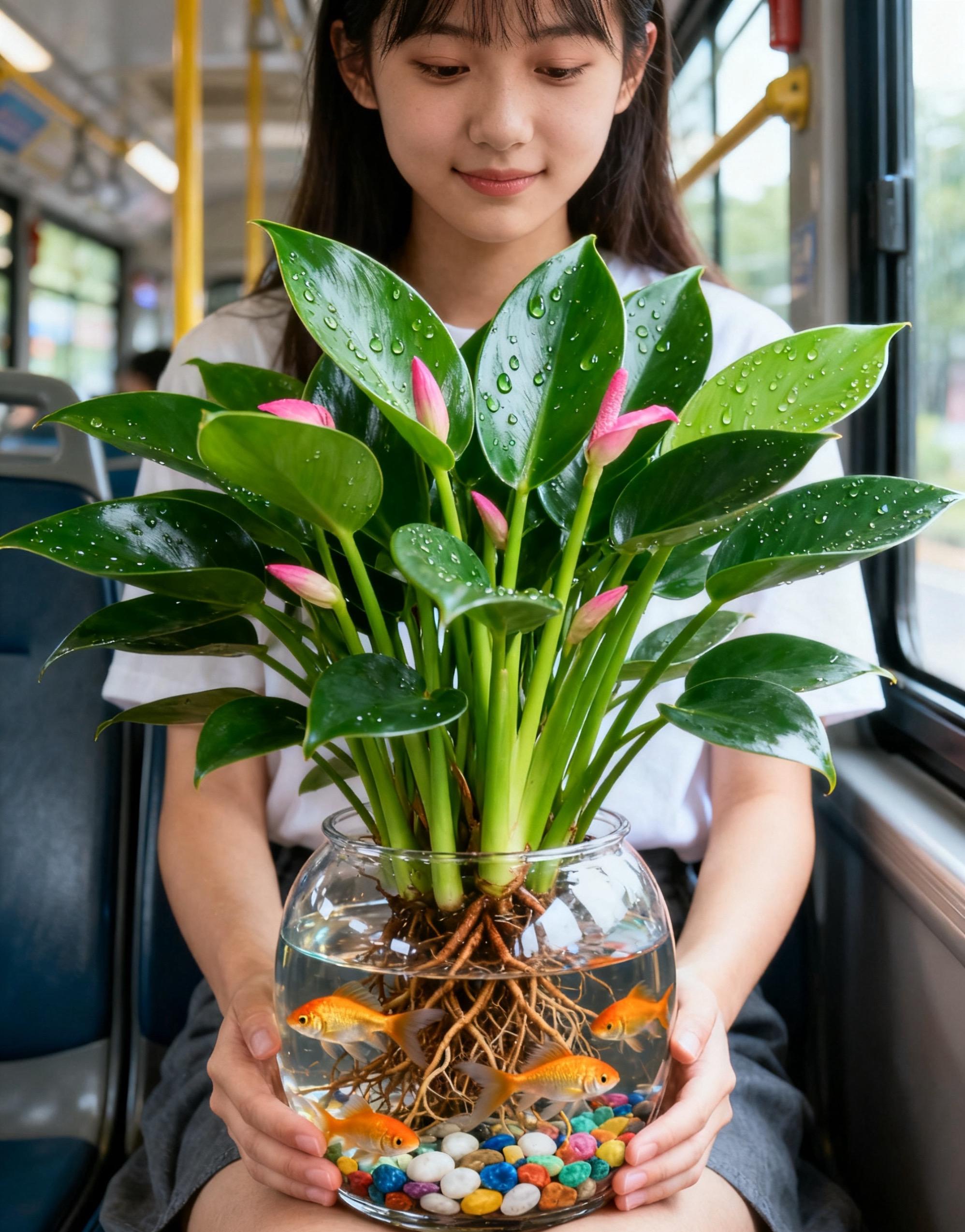 水培金钻绿公主:居室内的灵动绿意诗篇,为家居空间悄然注入自然的韵律。它那宽大厚实的叶片,是大自然用浓郁的色彩精心晕染,裹藏着自然的浓绿。每当叶片舒展,恰似在悠悠呼吸,洋溢着灵动的生机。叶片表面覆着一层釉质柔光,轻触清凉光滑,细腻而优雅。它无需费心照料,十天半月换次清水,它便鼓劲儿生长,好像在诉说着生命的坚韧,它在居室的角落,默默铺展着一片清润的绿意。#金钻绿公主#室内绿植#净化空气#水培植物#四季常绿