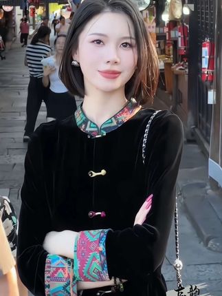 #国风古韵 #高级感穿搭 #中式美学服饰 #出游穿搭 #复古穿搭