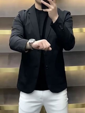 春秋款男士休闲西服外套,简约气质穿搭#男士外套#西服外套#休闲西服#简约大气#穿出高级感 @巨量千川