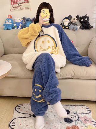 #睡衣家居服 #珊瑚绒睡衣 #柔软舒适 #