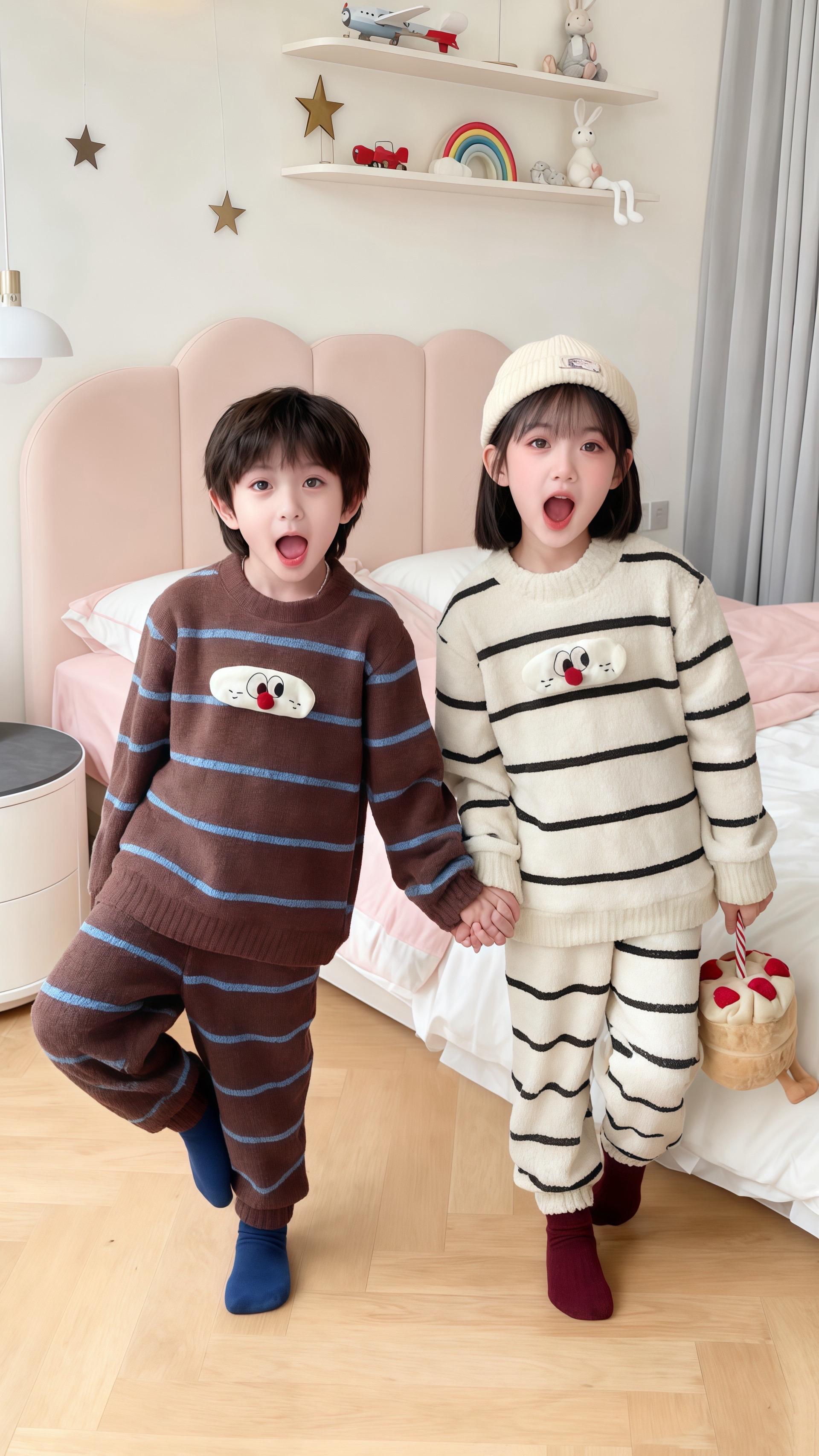 #高品质童装 #法兰绒家居服 #儿童秋冬家居服 #儿童家居服 #加厚保暖