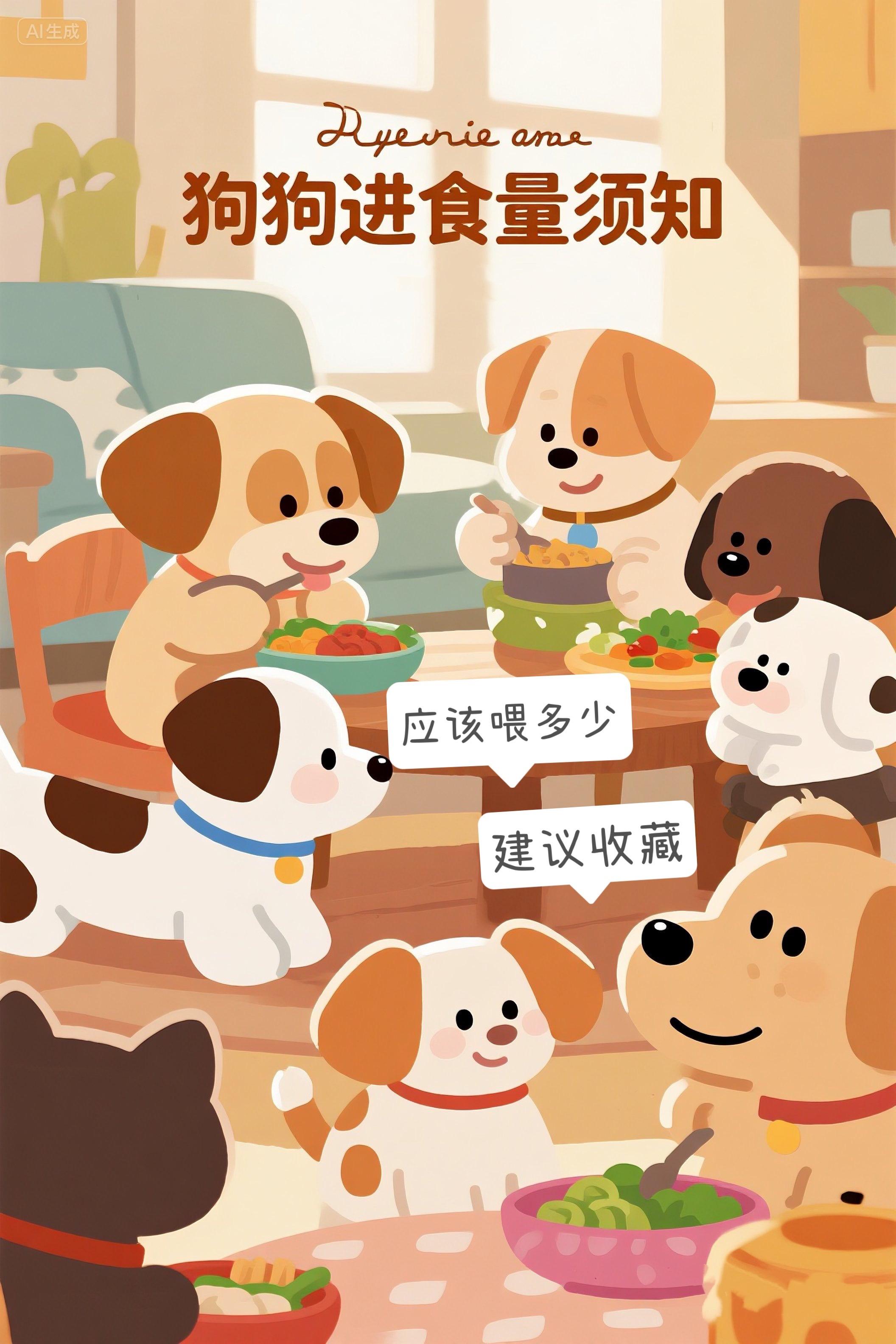 狗狗进食量须知,应该喂多少你知道吗? 3个月之内的小狗一日4餐,但是要少吃多餐注意控制食量。4个月以上的狗可以两餐也可以三餐,但是食量要严格控制,并记得清水一定不能断 图③自行查询食量表,要按照次数均分哟 #狗狗喂食量 #新手养狗 #狗狗健康 #养狗小知识