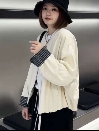 韩系圆领加厚短款棉服 韩系设计感圆领加厚棉服短外套女装2025秋季爆款洋气减龄夹克上衣#时尚气质穿搭 #简约穿搭 #外套穿搭 #高级感穿搭 #优雅知性