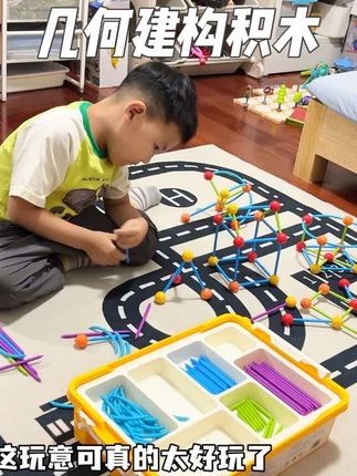 想要培养孩子的空间思维能力,可以试试这个国际幼儿园都在玩的几何建构积木,玩的过程就像在孩子脑海里建模一样#益智玩具 #宝妈推荐 #几何建构积木 #空间思维 #数学思维